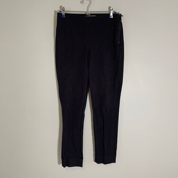 Everlane Pants - Everlane elastic waist side zipper black ankle casual stretch career dress pants